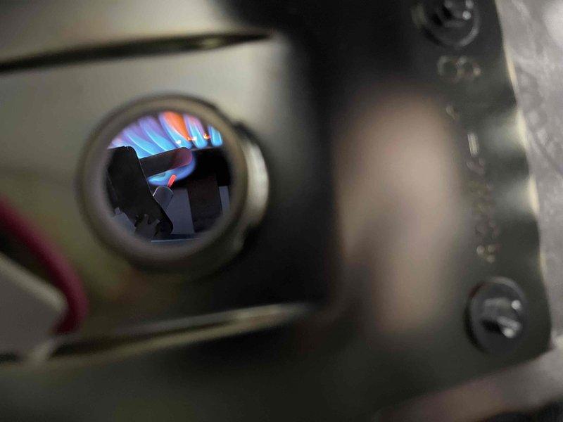 Responded to no heat service call for a system less than 5 years old. Customer had run out of propane and refilled the tank; technician performed necessary fuel line purge procedure. Successfully restored operation to both furnace and water heater, confirming proper combustion through flame inspection.