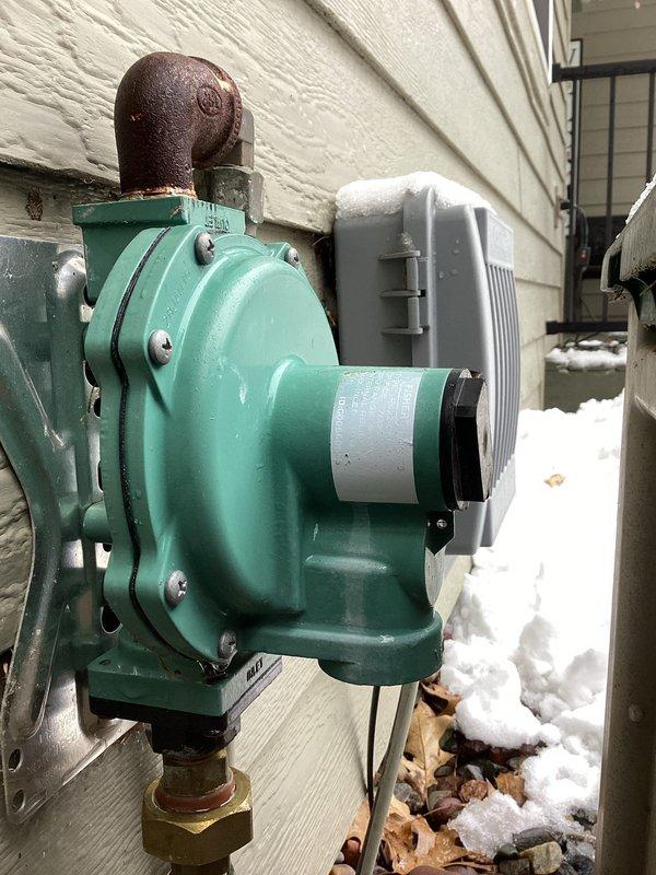 Responded to no-heat call for 7-year-old LP furnace where thermostat was set to 70°F but home temperature was 62°F. Diagnosed issue as LP tank not being turned on after recent fill by propane company. Verified proper combustion after restoring fuel supply and recommended annual maintenance to customer.