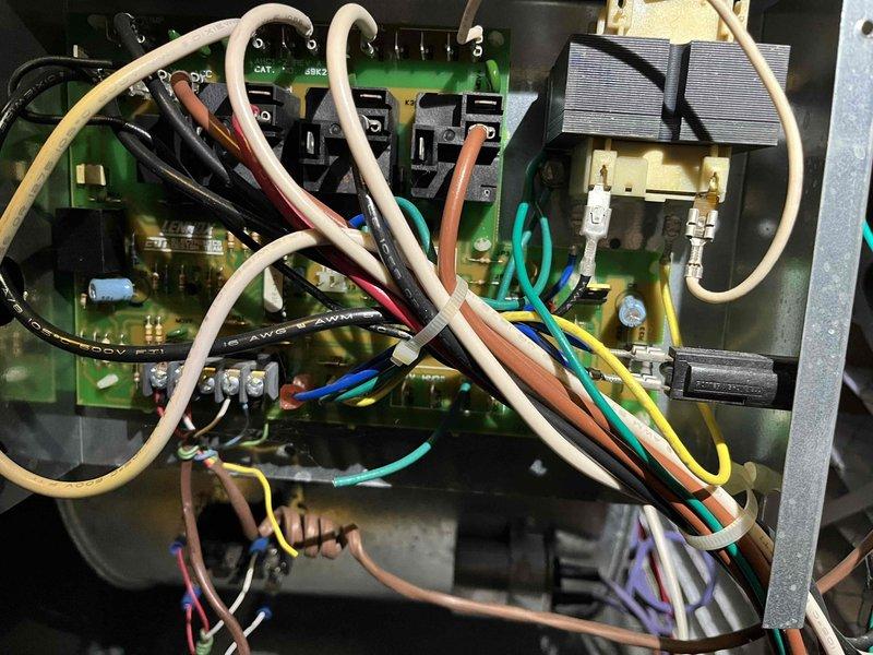 Replaced failed control board in heating system that had shorted out, causing complete loss of heat. Installed new OEM-compatible control board, reconnected all wiring harnesses to proper terminals, and verified proper operation of the system after installation.