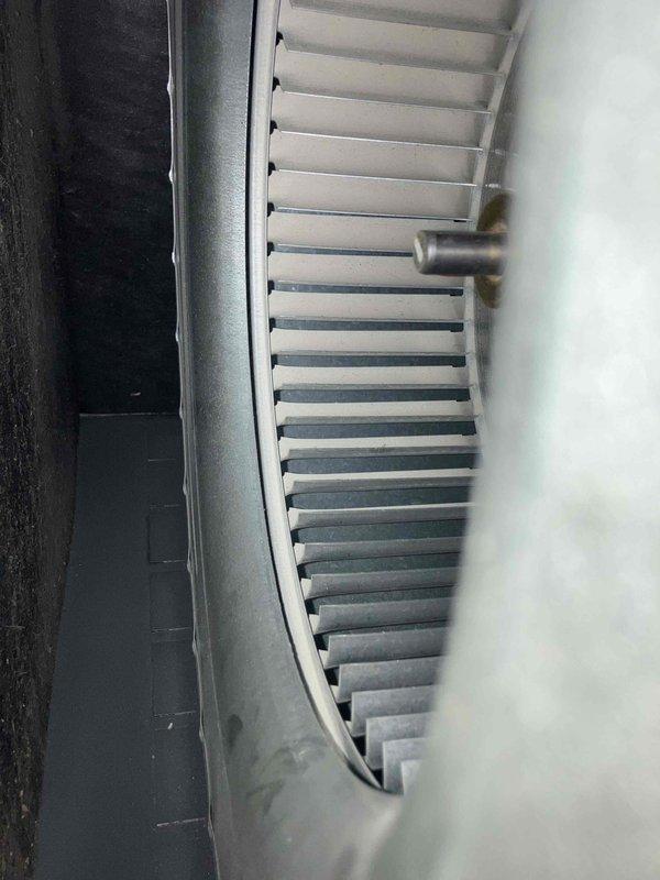 Completed annual preventative maintenance on furnace. Performed combustion analysis with readings of O2: 8.5%, CO: 18F, CO2: 7.2%, and stack temperature of 104.9°F. Inspected blower wheel assembly and confirmed proper operation.