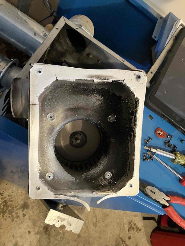 Performed annual heat inspection under Partner Plan. Discovered severely contaminated blower wheel with significant dust/debris accumulation and a deteriorated heat exchanger in the boiler system. Recommended either heat exchanger replacement or full boiler replacement due to safety concerns.