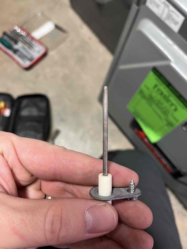 Completed annual prepaid maintenance on furnace per partner plan agreement. Identified and cleaned flame sensor with high resistance points and dead spots; also cleaned burners showing accumulation of soot and early signs of pitting. Provided customer with estimates for recommended future repairs.