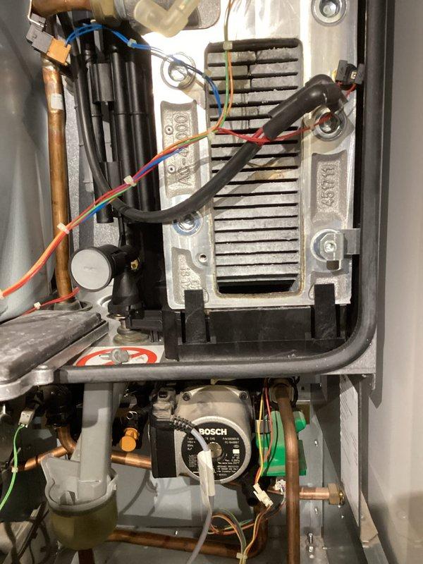 Completed annual heat inspection on boiler system per Partner Plan agreement. Inspected heat exchanger, circulation pump, and pressure gauge. System appears to be functioning normally with the heat exchanger showing minimal dust accumulation; customer advised of repair options and scheduled next maintenance for March 2026.