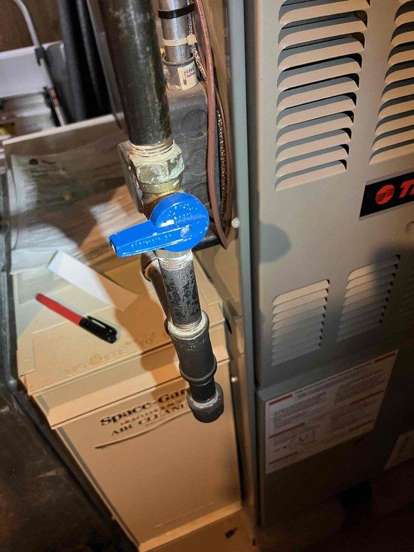 Conducted annual maintenance inspection on existing furnace. Identified multiple issues including flame sensor with dead spots, significant buildup on igniter and burners, inducer motor operating near maximum voltage draw, and carbon monoxide leakage detected in basement and ductwork. Documented conditions with photos of system components and presented repair options for safety concerns.
