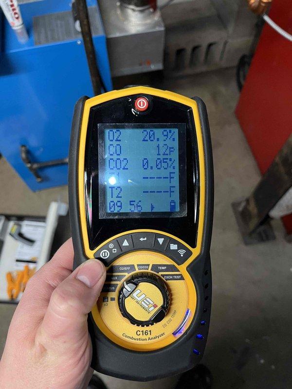 Performed annual boiler inspection under Partner Plan maintenance agreement. Identified faulty exhaust damper that was not fully opening during intermittent cycles, causing combustion gas buildup and potential carbon monoxide backflow into residence. Replaced damper during service visit to restore proper venting function and ensure safe operation.