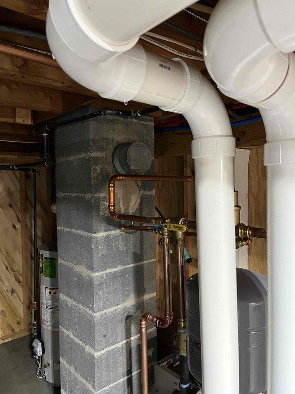 Performed annual boiler inspection under Partner Plan maintenance agreement. Identified multiple issues requiring attention: igniter corrosion, high inducer amperage, expansion tank bladder failure, and leaks on 3" exhaust 90-degree elbows. Replaced expansion tank during initial visit; remaining components scheduled for replacement on follow-up service call pending parts availability.