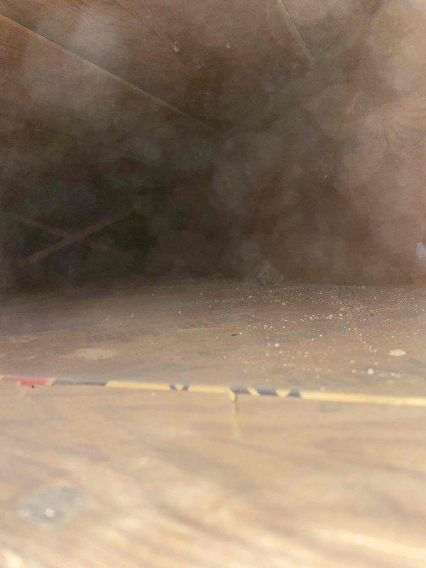 Performed comprehensive duct cleaning service as sold, addressing significant dust and debris accumulation visible throughout the ventilation system. Removed and thoroughly cleaned blower assembly to restore proper airflow and system efficiency. Photographic documentation confirmed successful removal of contaminant buildup from sheet metal surfaces and duct seams.