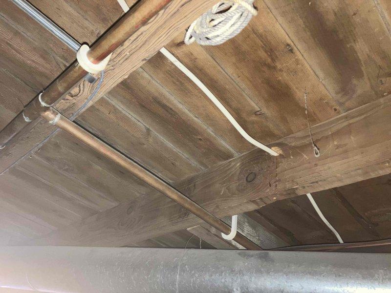 Conducted on-site assessment of first-floor dryer vent system and provided detailed estimate for service. Inspected crawl space and basement areas, documenting existing conditions including exposed floor joists, plumbing infrastructure, insulation placement, and structural access points to determine scope of work required for proper dryer vent installation or modification.