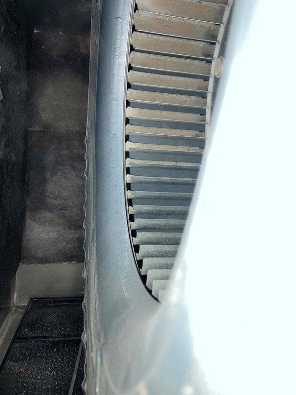 Completed annual furnace inspection and tune-up on gas heating system of unknown age. Performed combustion analysis using digital analyzer, measuring temperature differentials, CO levels, CO2 levels, and system efficiency readings. Inspected blower wheel assembly, noting dust and debris accumulation on fins and interior cabinet surfaces. Provided preventive maintenance recommendations and estimates for optimal system performance and longevity.
