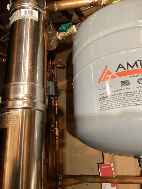 Responded to no hot water complaint with heating system operational. Diagnosed intermittent aquastat failure on indirect water heater preventing proper domestic hot water production. Replaced faulty aquastat control to restore hot water functionality while maintaining existing boiler heating operation.