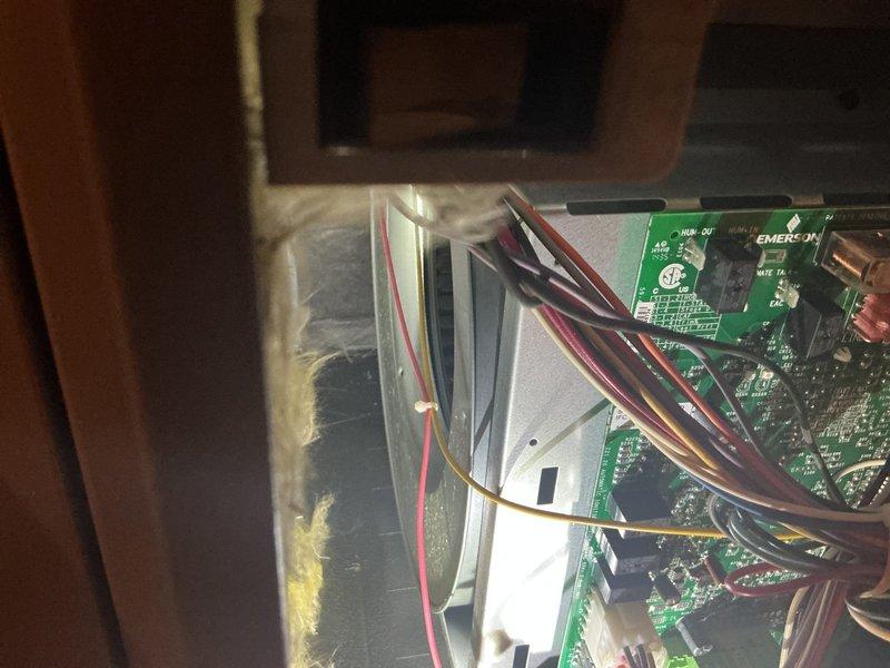 Completed comprehensive furnace inspection on Amana heating unit as part of prepaid maintenance plan. Performed thorough visual examination of cabinet exterior, verified all safety labels and warnings present and legible, and inspected venting configuration with dual PVC exhaust/intake pipes. Accessed internal components through control panel door to examine circuit boards, electrical connections, and wiring harnesses. All multi-colored wire connections found secure with no signs of overheating or damage. Electronic control boards operating within normal parameters with no fault codes present. Noted minor dust and fiber accumulation on internal components, typical for operational unit. Verified all system components operating according to manufacturer specifications with no deficiencies requiring immediate attention or repair. Unit found in good working condition with no service needs at this time. Documentation photos captured for service records.