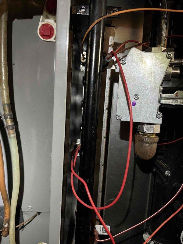 Returned to unit to complete previously approved repair work on furnace heating system. Successfully replaced failed control board, hot surface ignitor, and burner assembly. All components were installed per manufacturer specifications and wiring connections verified for proper operation. System tested and confirmed operational with normal ignition sequence and flame characteristics. Unit returned to full heating capacity.