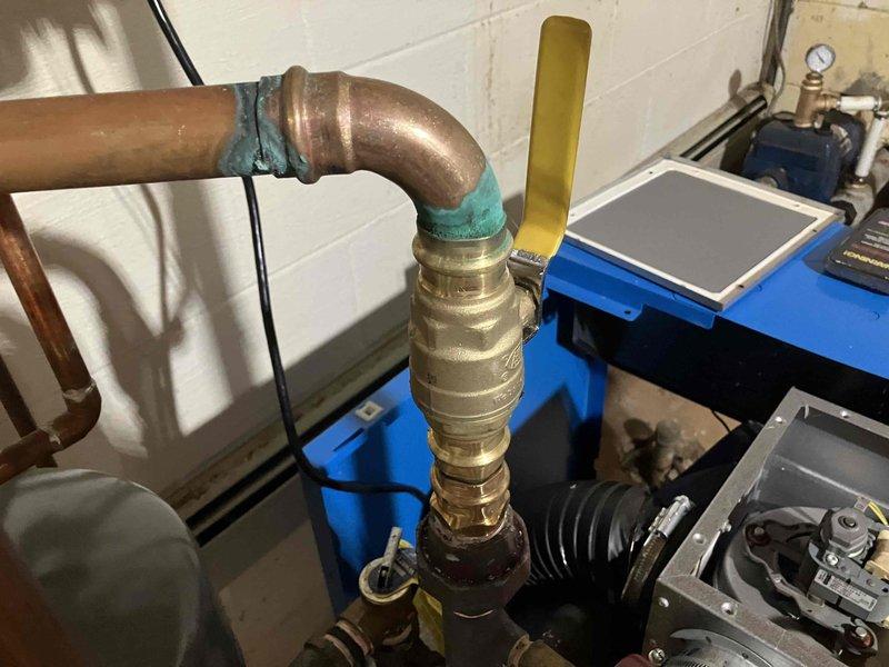 Completed annual preventative maintenance inspection on boiler system. Performed comprehensive system evaluation including inspection of expansion tank, copper piping connections, pressure relief components, and all associated fittings. All components found to be operating within normal parameters with no issues identified requiring immediate attention or repair at this time.