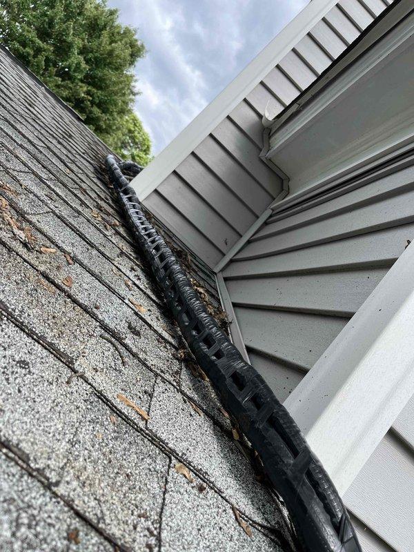 Responded to service call for deteriorated refrigerant lineset insulation on residential HVAC system. Upon inspection, found existing lineset insulation had degraded and was no longer providing adequate protection, exposing copper refrigerant lines to environmental elements. Removed old damaged insulation and installed new lineset insulation to proper specifications, ensuring complete coverage and protection of refrigerant lines running along exterior of structure. System now properly insulated to maintain efficiency and prevent condensation issues.