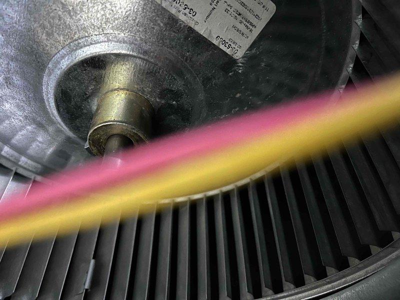 Completed partner plan inspection on F4 AC unit. Found and replaced dirty air filter with customer-supplied filter. Inspected blower wheel assembly and evaporator coil, which showed normal dust accumulation consistent with regular operation.