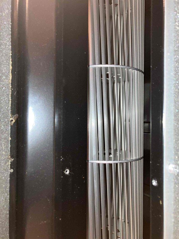 Responded to complaint of excessive fan noise from 11-year-old wall-mounted PTAC unit that had not been serviced in many years. Inspected unit and identified noise issue during cooling operation. Performed thorough cleaning and maintenance of blower assembly, secured loose components, and verified proper electrical connections. Tested unit through full cooling cycle and confirmed noise eliminated and normal operation restored.