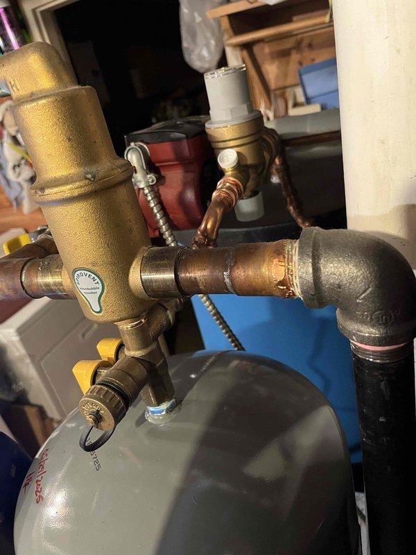 Completed annual partner plan inspection on boiler system. Found minor air accumulation in system and increasing operational noise during inspection. Assessed spirovent air separator and determined head replacement needed to resolve air elimination issues. Provided estimate for spirovent head replacement to customer.