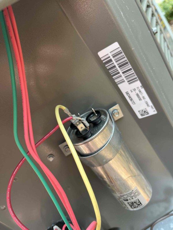 Completed prepaid inspection of AC/mini split system. Found condenser coil with heavy pollen buildup requiring cleaning, capacitor testing slightly low and recommended for replacement, and dirty blower filter which was noted for service. Provided estimates for recommended repairs and maintenance items.