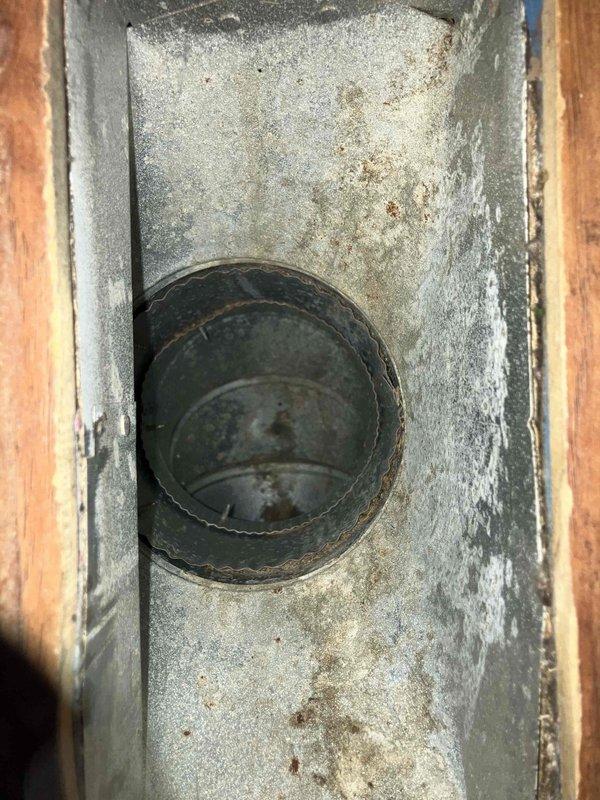 Sold and initiated comprehensive duct cleaning service for residential HVAC system. Upon inspection, discovered heavy accumulation of dust, dirt, and debris throughout the ductwork and air handling chamber, with significant buildup on interior surfaces indicating extended period without maintenance. Documented pre-cleaning conditions showing substantial contamination in metal ductwork, including rust spots and corrosion on duct surfaces. Collected deposit to secure service, with work scheduled for 3-4 hours completion time to thoroughly clean entire duct system and restore proper airflow and air quality.