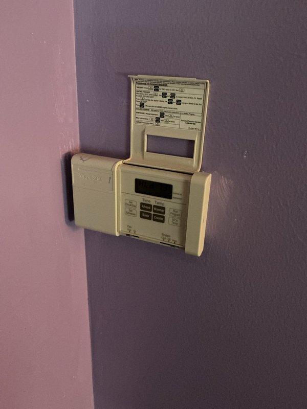 Replaced two outdated thermostats controlling electric basement heating with new non-programmable units per homeowner request. Removed existing programmable thermostats and installed replacement units, ensuring proper wiring connections and verifying system operation upon completion.