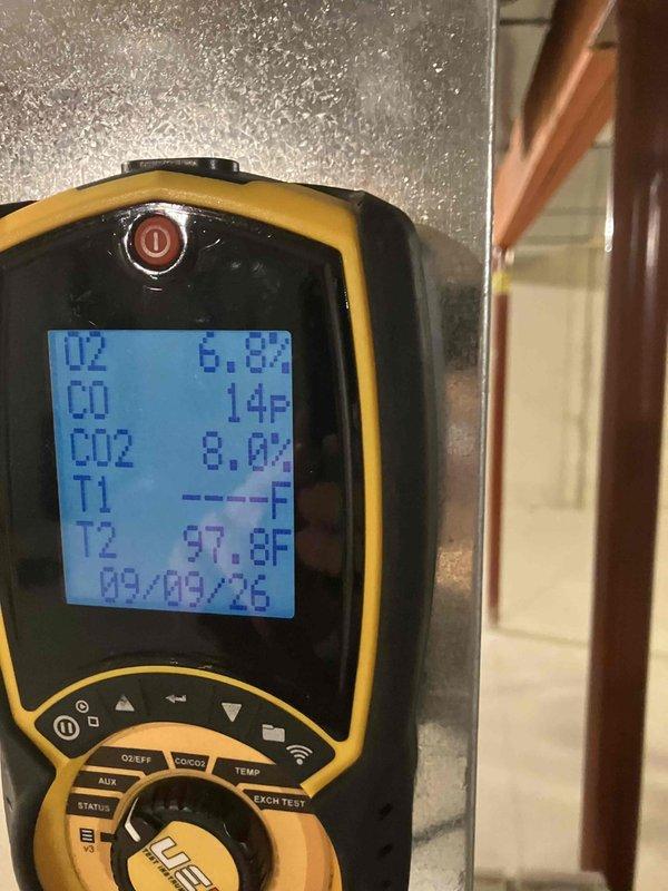 Completed annual heating inspection on residential HVAC system. Replaced dirty furnace filter and humidifier pad as part of prepaid maintenance agreement. Performed combustion analysis and verified system operation with all readings within acceptable parameters.