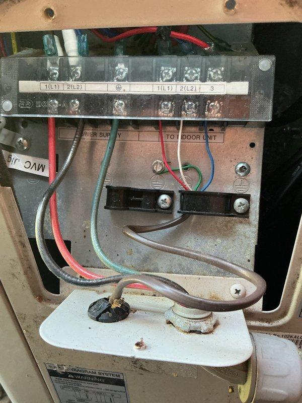 Responded to no cooling complaint on mini split system with flashing indicator light. Diagnosed and replaced failed condenser fan motor. Installed shielded mini split wire to correct previous wiring deficiency and ensure proper electrical connections between indoor wall-mounted evaporator unit and outdoor condenser. Verified all electrical terminations at terminal block, confirmed proper operation of system controls, and tested unit through complete cooling cycle with satisfactory performance restored.