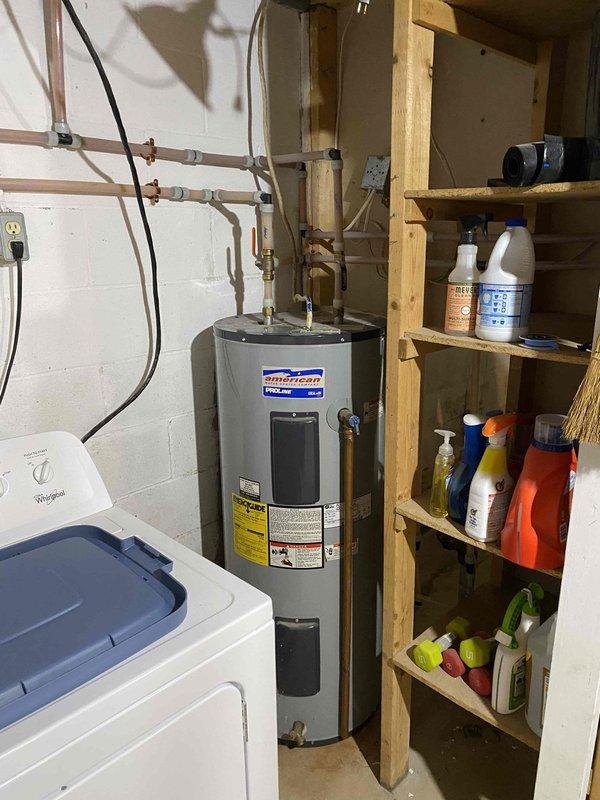 Completed reinstallation of furnace with connections to electrical service, gas piping, and condensate drain line. Reinstalled A-coil and connected to existing line set, performed vacuum pull and nitrogen leak test to verify system integrity. Released refrigerant into system and verified proper charge levels. Reinstalled water heater with electrical connections and tested all equipment for proper function. All systems operational upon completion.