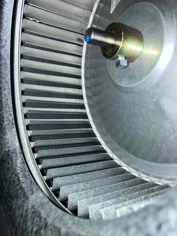 Completed annual prepaid maintenance inspection on furnace system. Performed comprehensive system evaluation including visual inspection of blower wheel assembly, combustion analysis testing, and verification of all operational parameters. Blower wheel showed normal dust accumulation consistent with regular operation. Combustion analyzer readings confirmed proper system performance with all measurements within acceptable ranges. No deficiencies identified and no repairs required at this time.