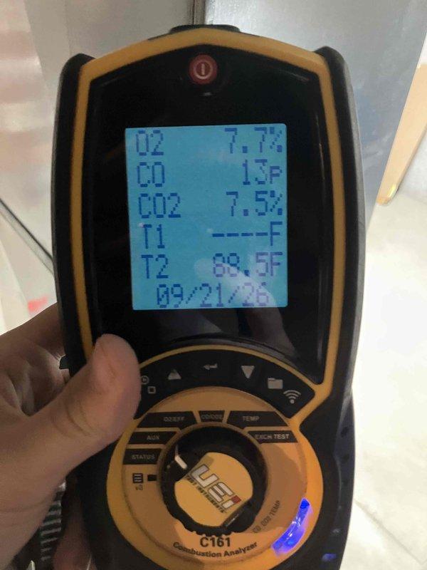 Completed annual prepaid maintenance inspection on furnace system. Performed comprehensive system evaluation including visual inspection of blower wheel assembly, combustion analysis testing, and verification of all operational parameters. Blower wheel showed normal dust accumulation consistent with regular operation. Combustion analyzer readings confirmed proper system performance with all measurements within acceptable ranges. No deficiencies identified and no repairs required at this time.