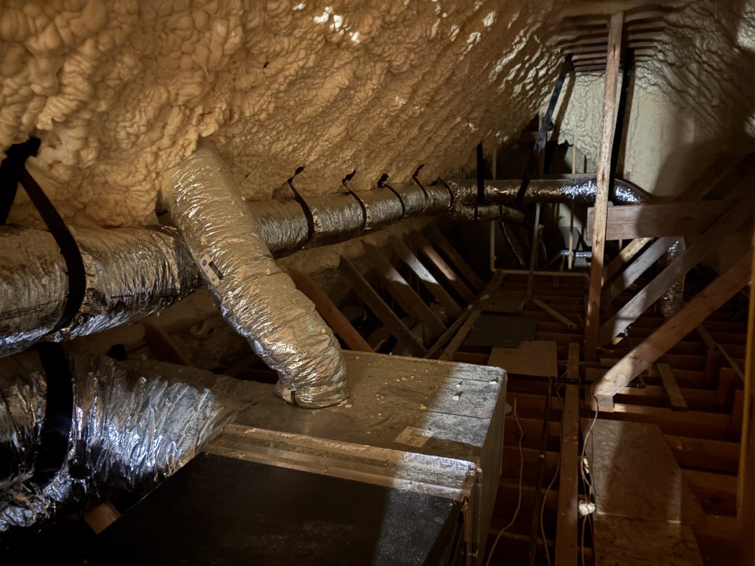 we tore out all old duct, replaced with new! 