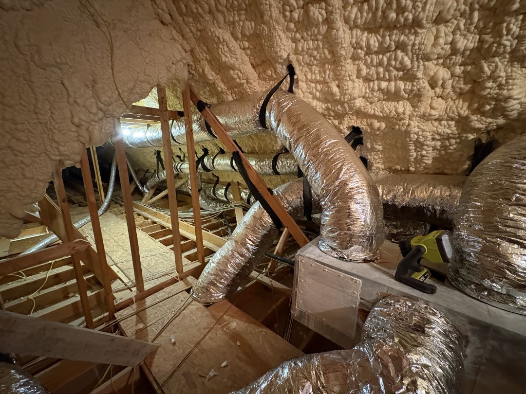 we tore out all old duct, replaced with new! 