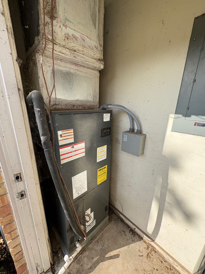 Just performed a HVAC maintenance on this Goodman system and cleaned the outdoor cool.