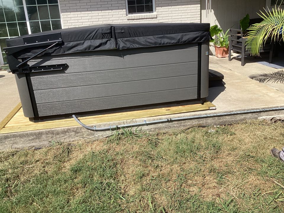 Ran power to the hot tub 