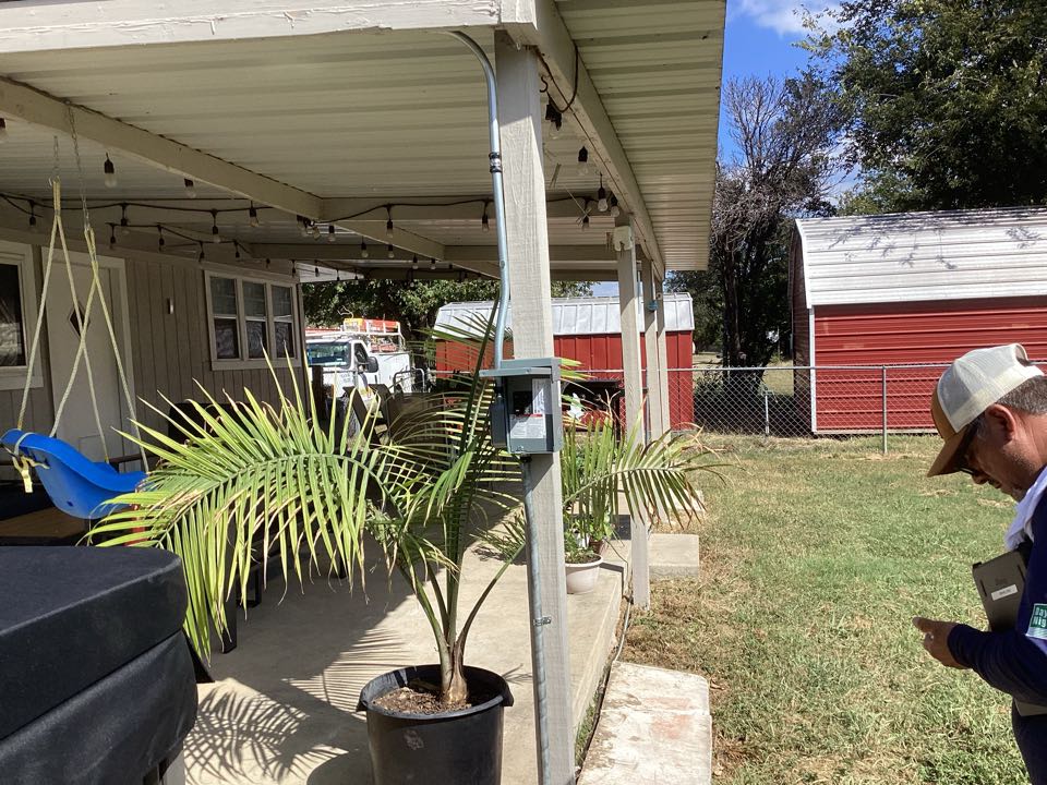 Ran power to the hot tub 