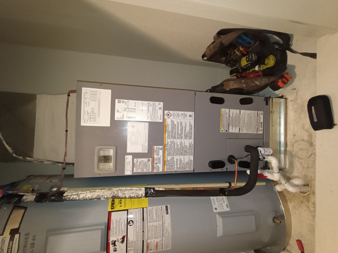 installed a new hvac split system 