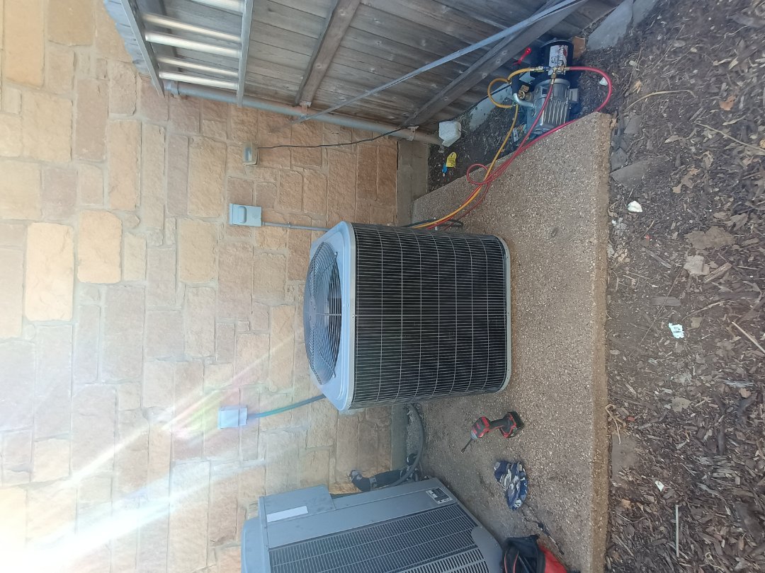 installed a new hvac split system 