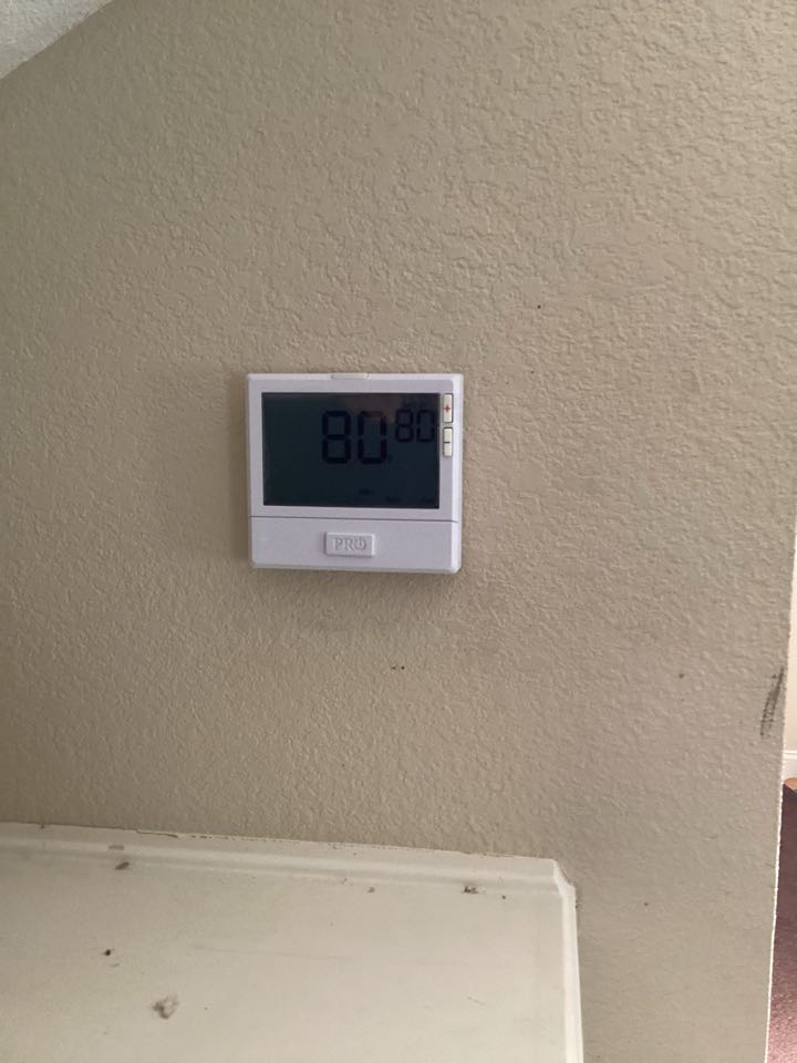 Performed fall maintenance on 5 units and replaced thermostat 