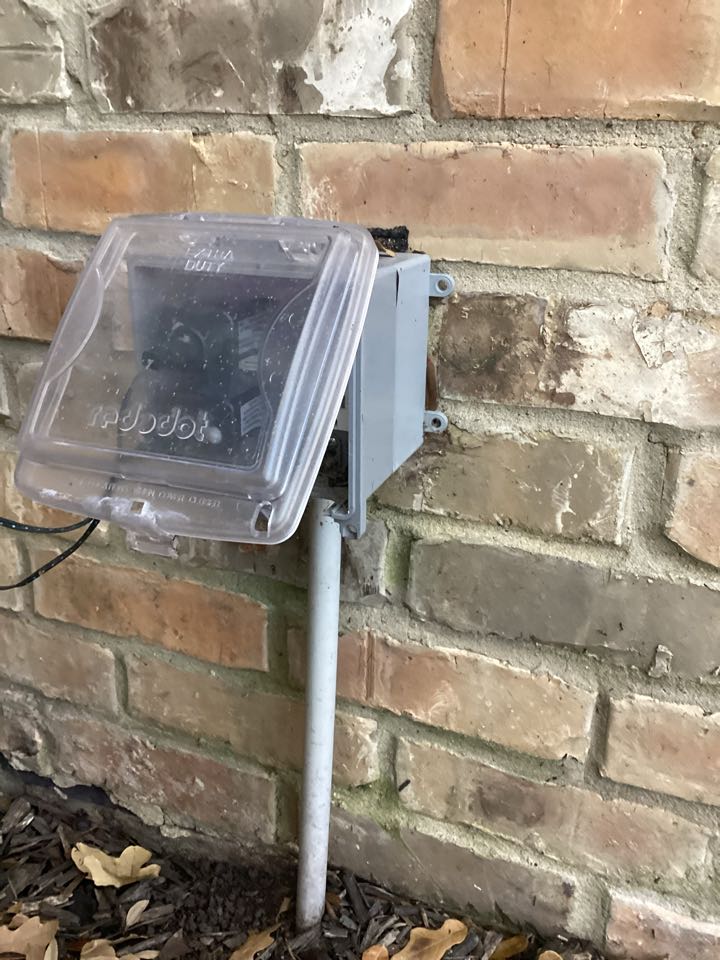 Troubleshoot and reset outdoor gfi