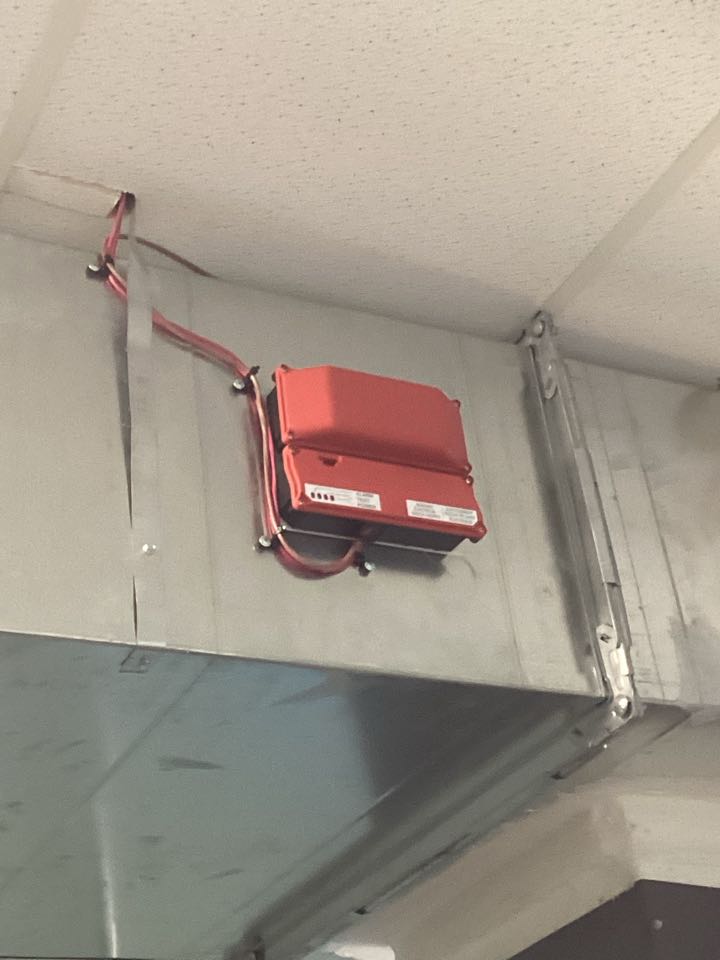 Wired the duct smoke detectors on 2 twin systems 