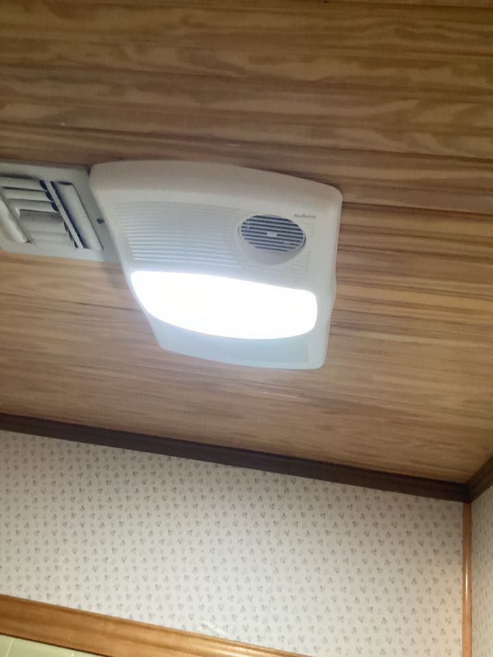 Replace exhaust fan and a switch 