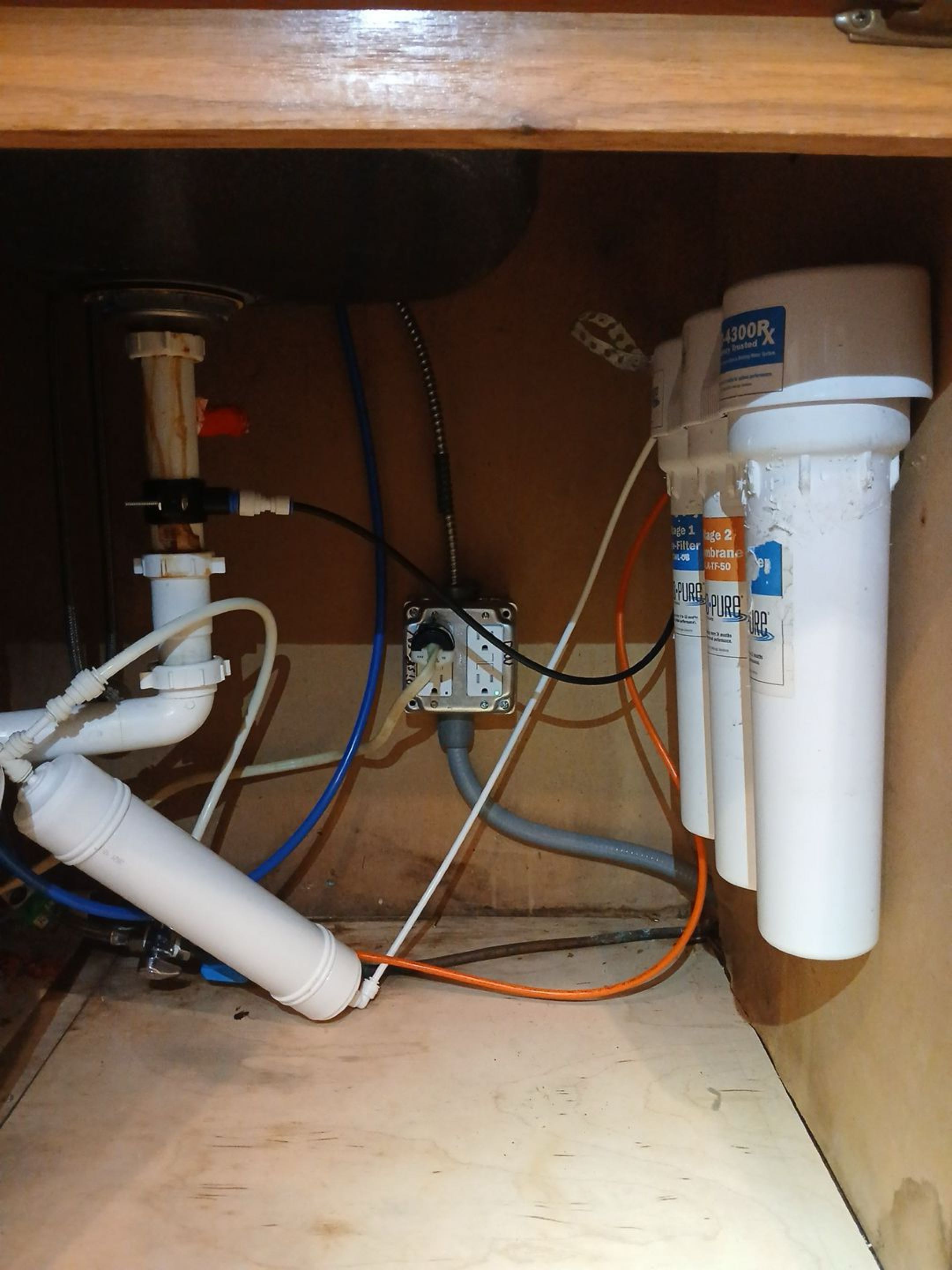 Updated garbage disposal and dishwasher electrical 