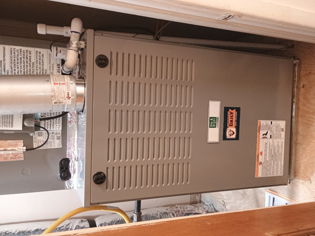 installed a new AC system