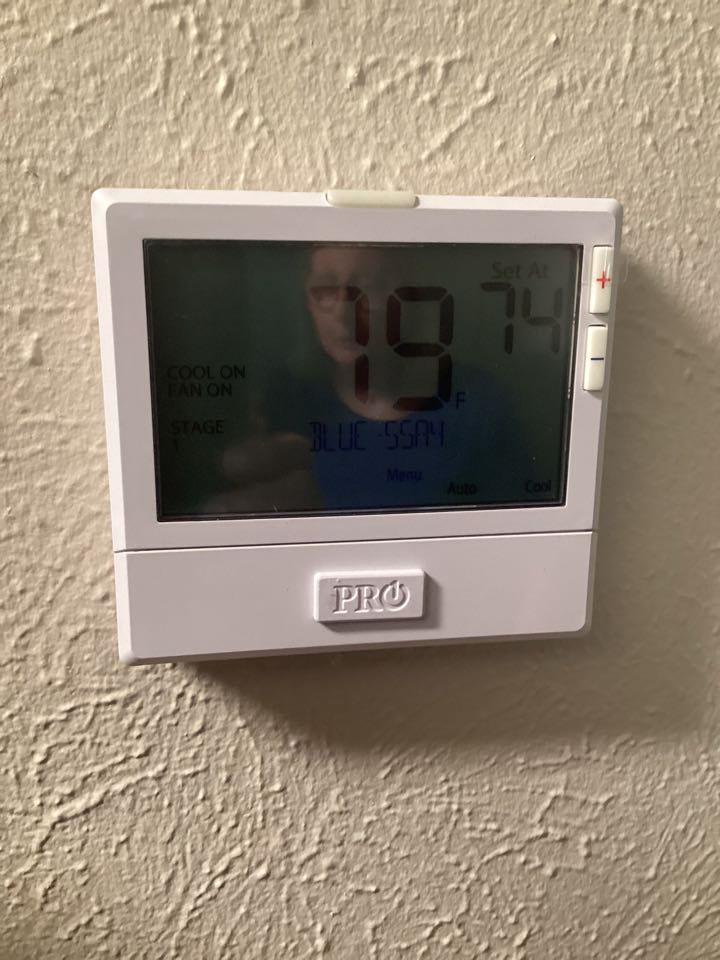 Performed spring maintenance and replace regular thermostat for a wi fi one