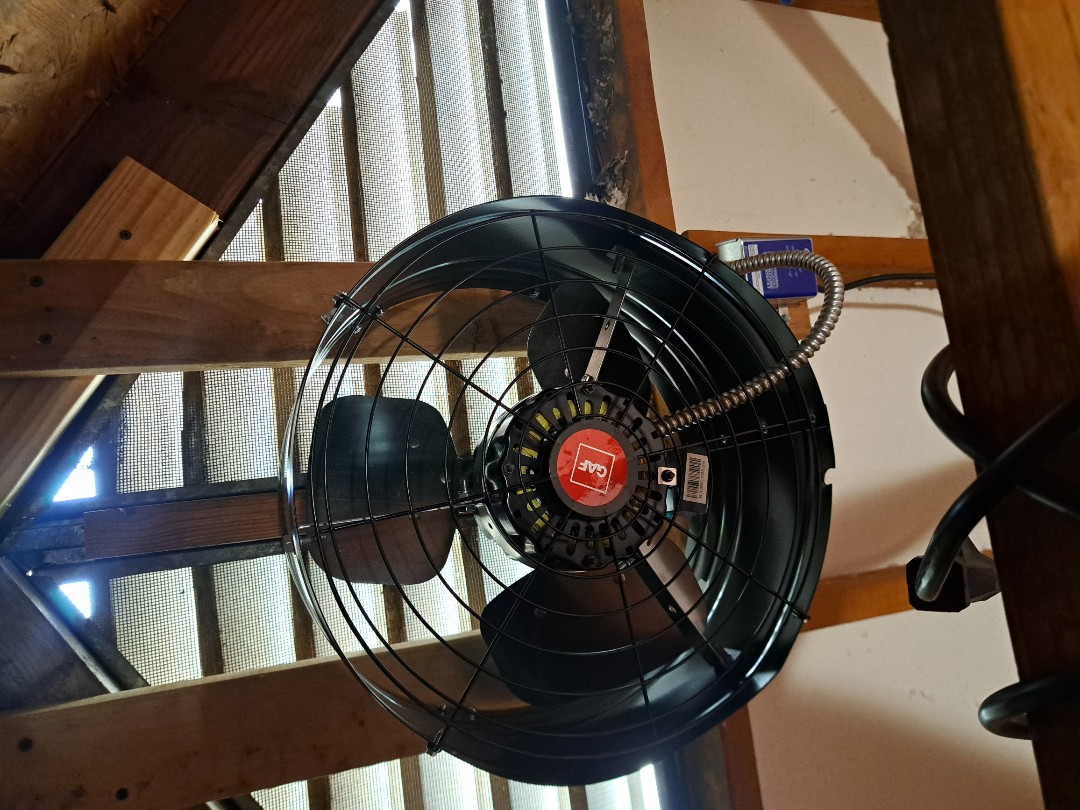 Installing attic fan and 3 lights 