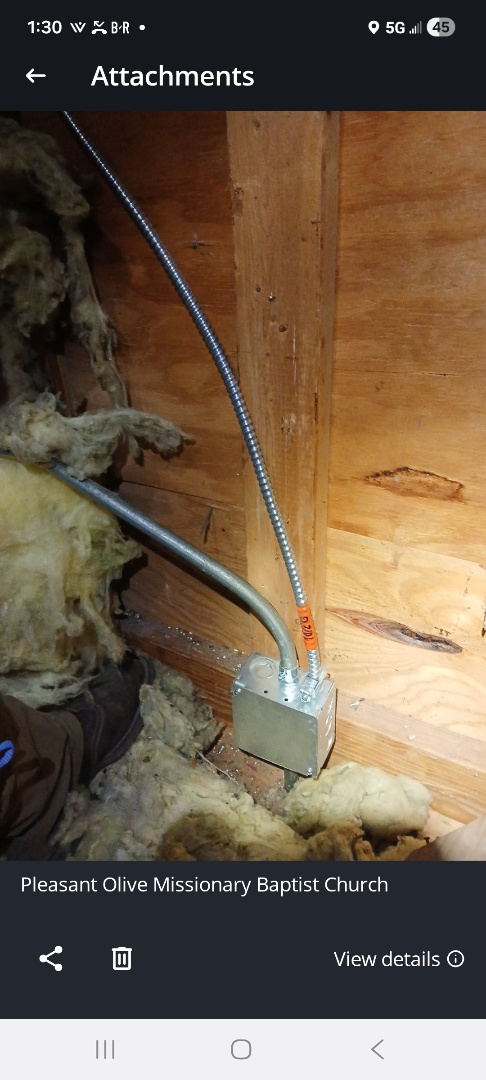 Running power for outdoor sign 