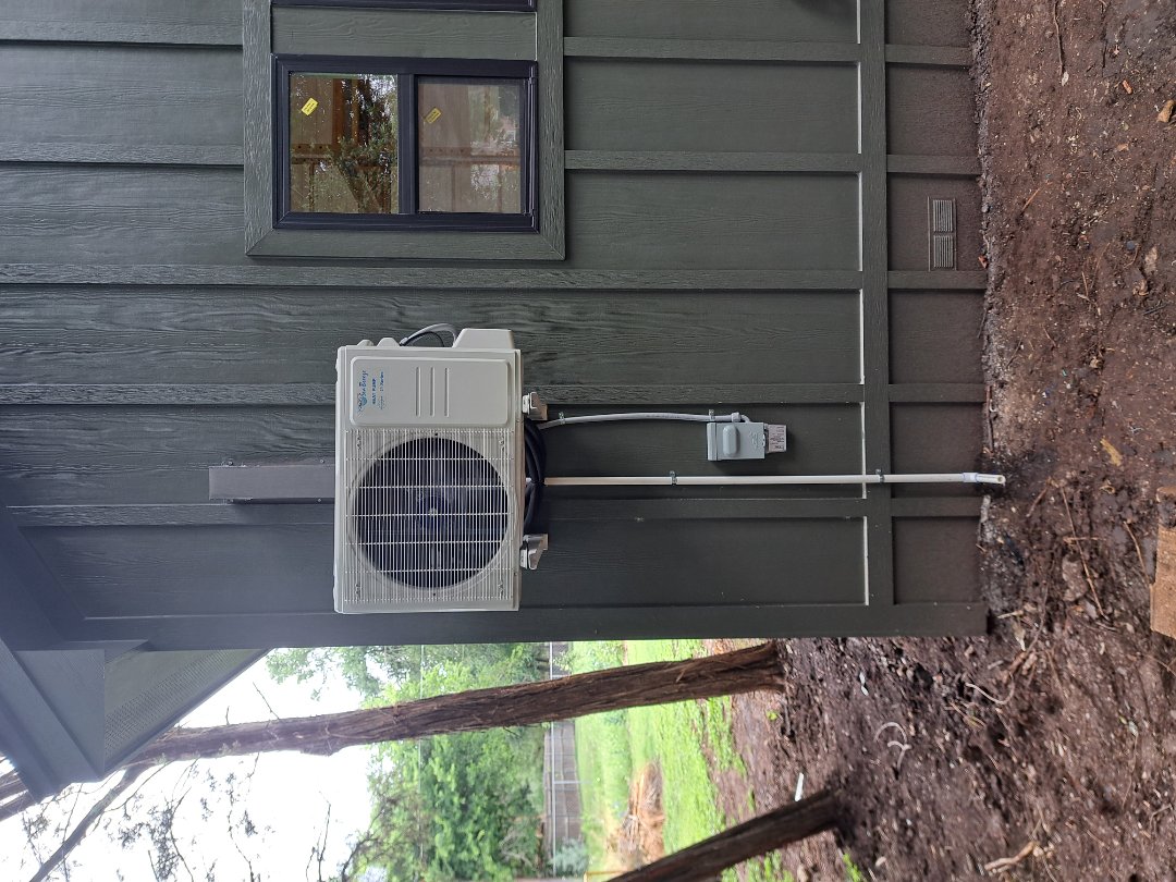 installing new heat pump mini split 