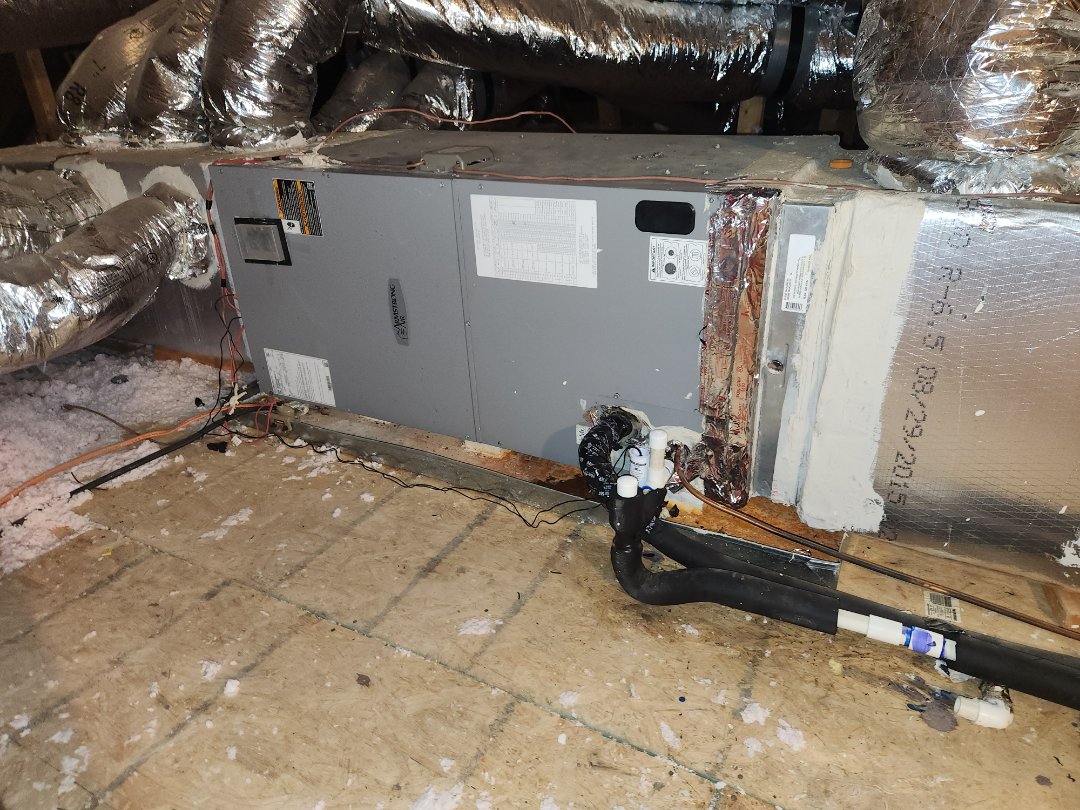 install a nest thermostat 
and replaced the indoor coil
