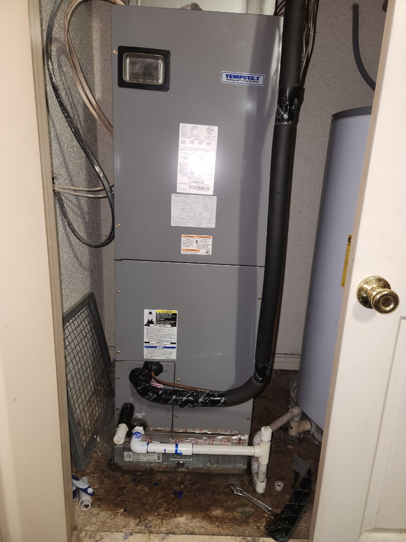 replaced indoor coil and outside filter dryer 