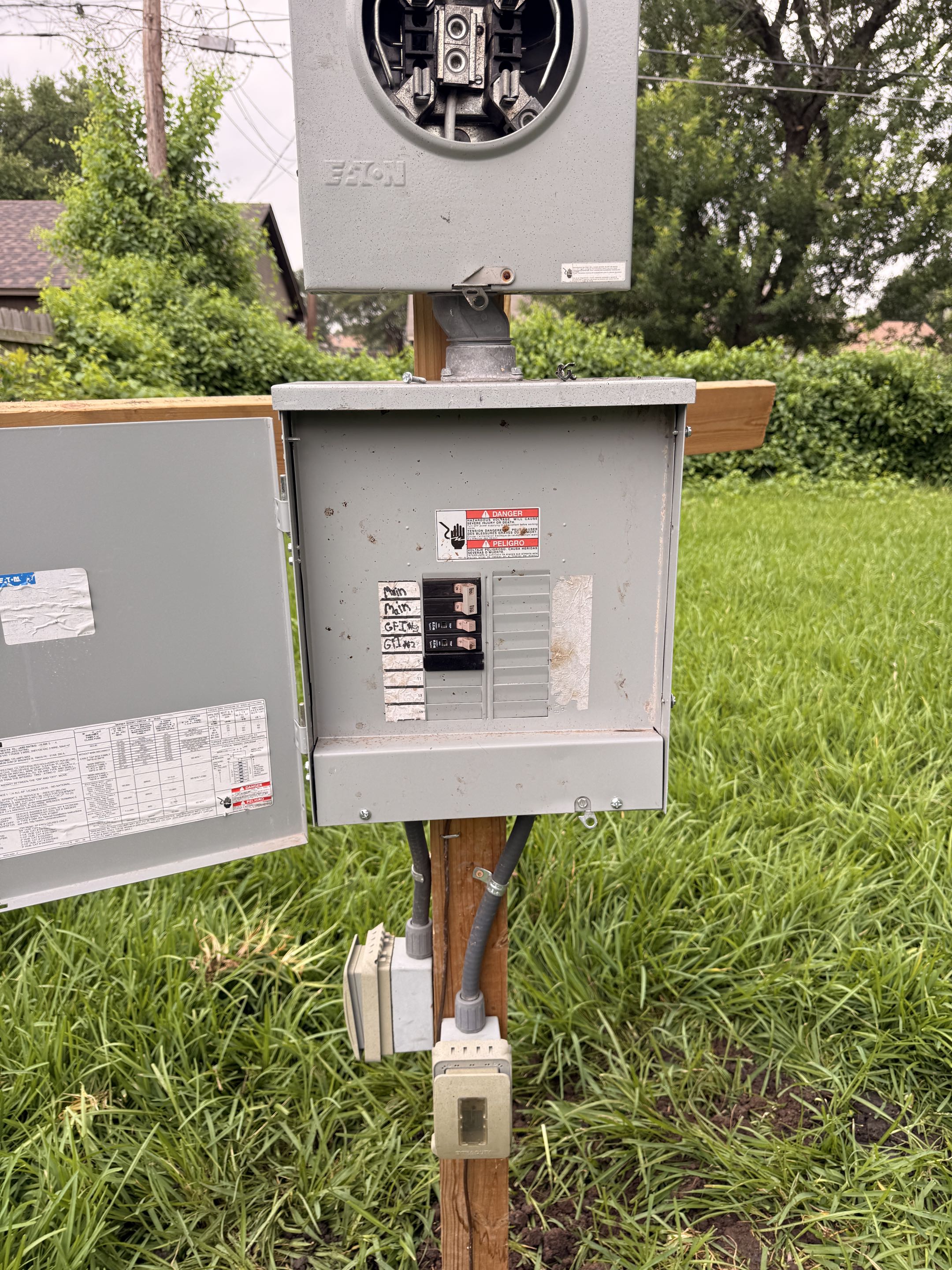 Electrician Needed: temporary electric pole set