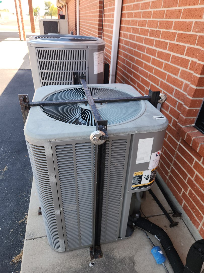 on condenser 1 run capacitor replacement,  on unit 6 condensation pump install, on unit 10 , contaminated freon replacement. 
